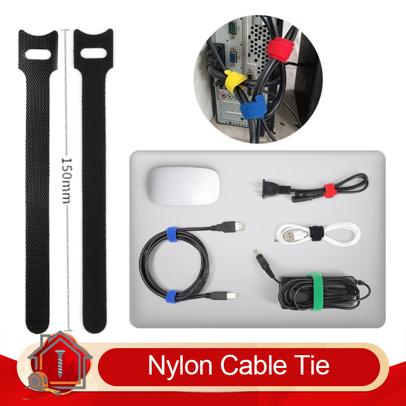 Gear Tie Reusable - 50 - 500pcs Nylon Cable Ties