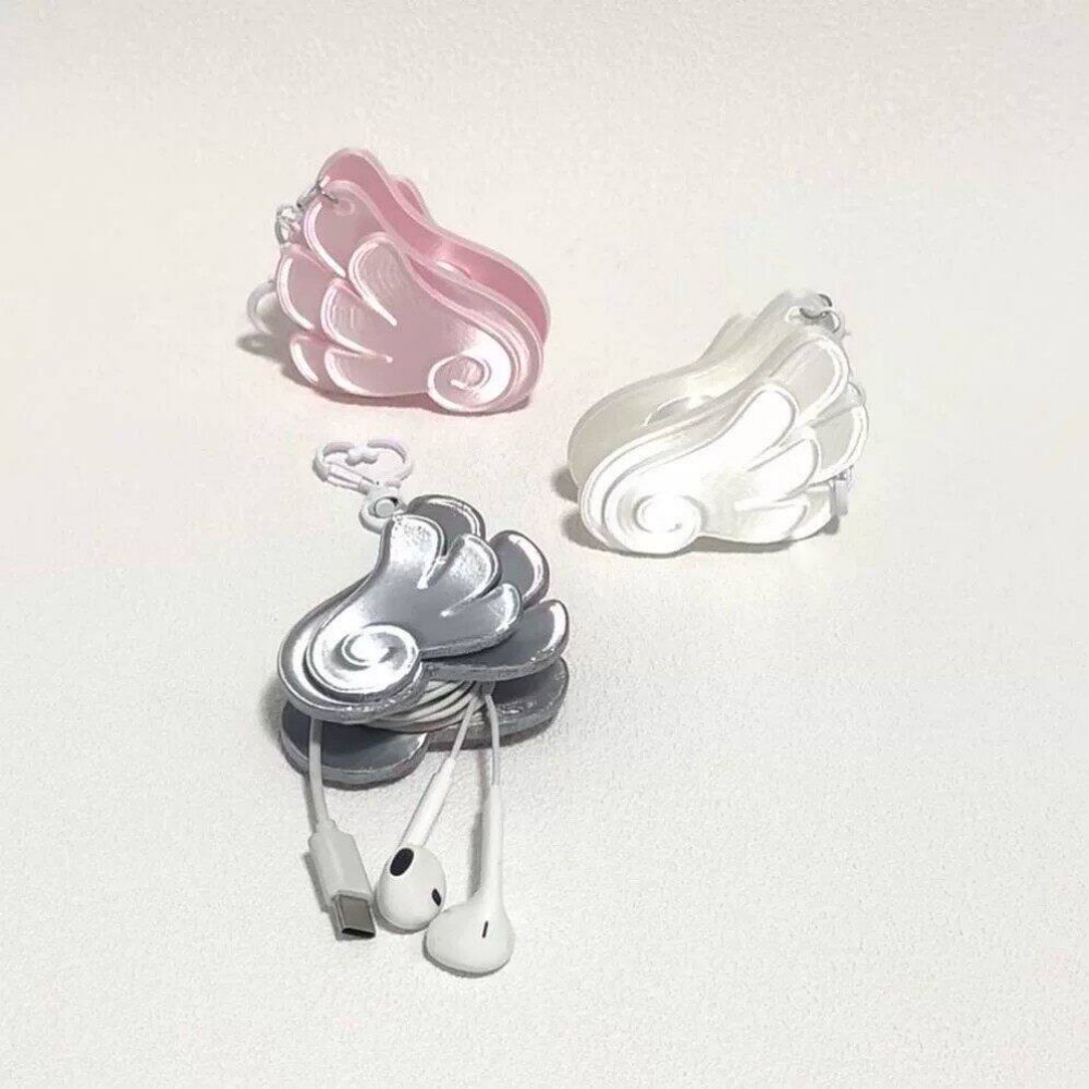 3D Printed Angel Wing Cable Wi - огляд і ціна Cable Winder Keychain