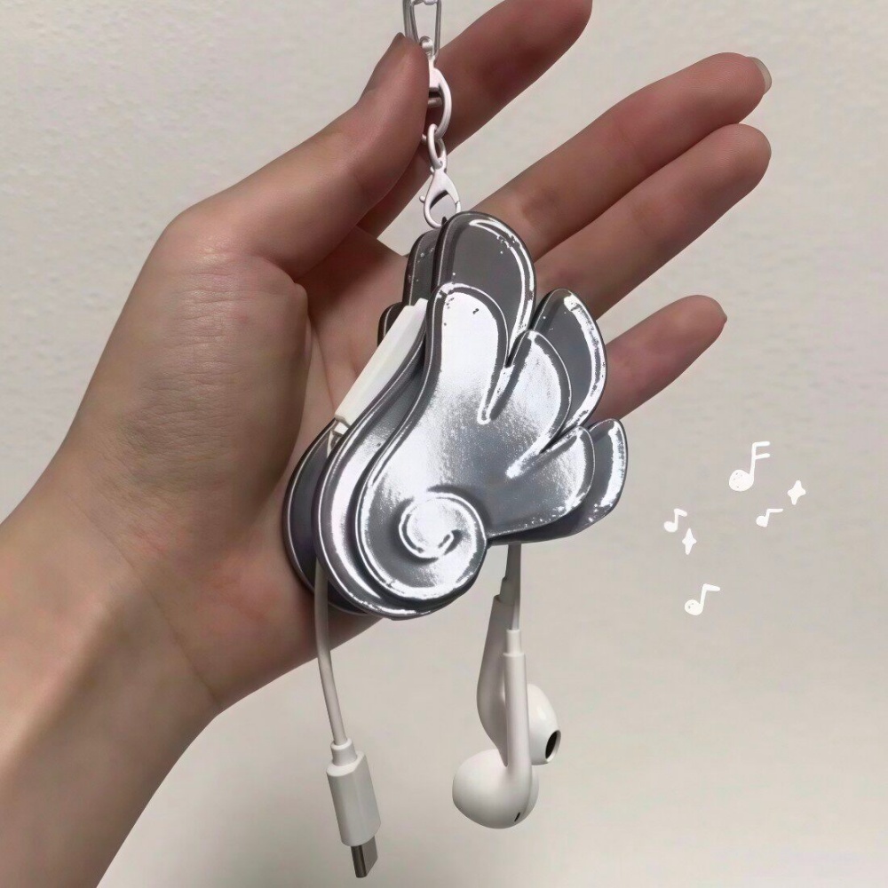 3D Printed Angel Wing Cable Wi - огляд і ціна Cable Winder Keychain