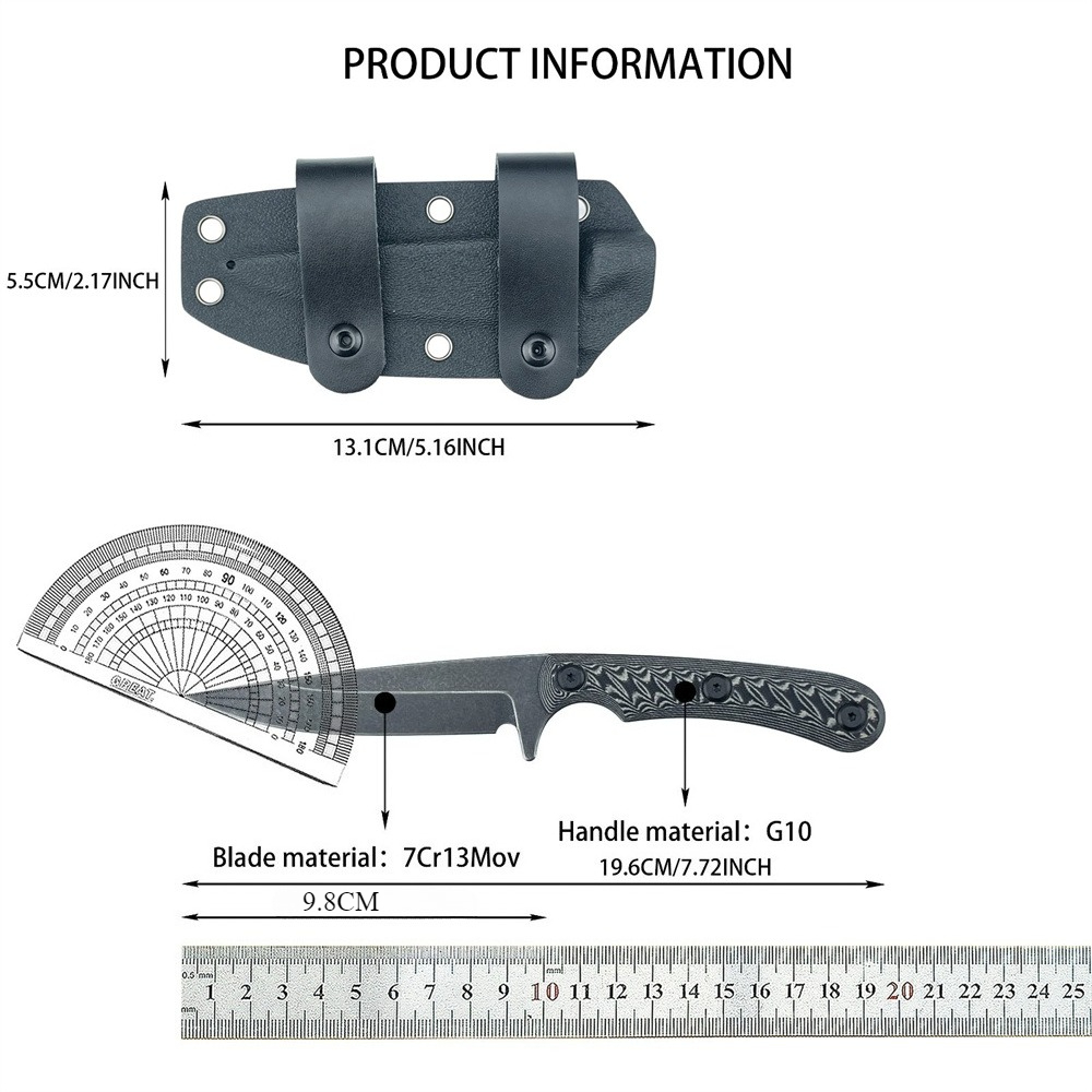 Full Tang Fixed Blade Knives 7 - огляд і ціна Edc Carry Fixed Blade Knife