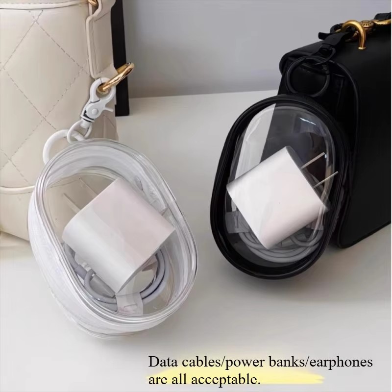 Portable Mini Clear Zipper Sto - огляд і ціна Cable Winder Keychain