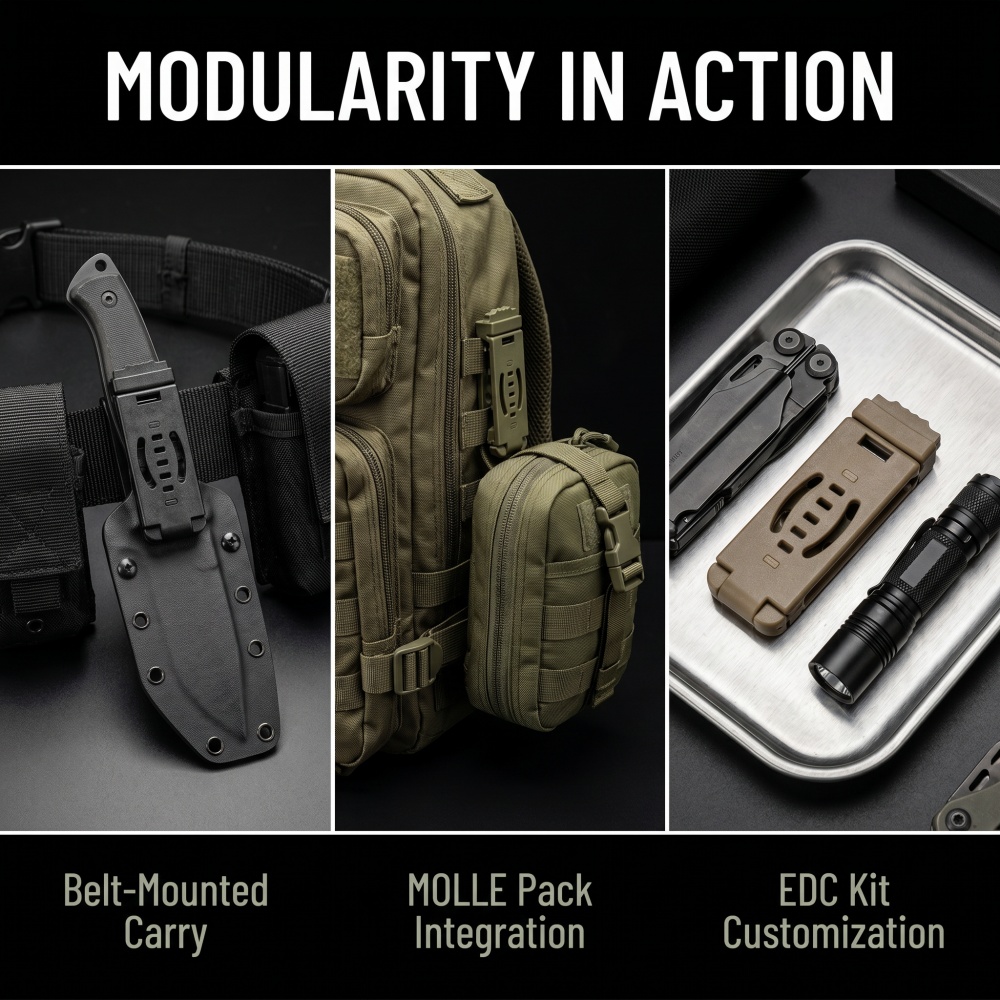 DIY Kydex Holster MOLLE Back C - огляд і ціна Edc Carry Accessories