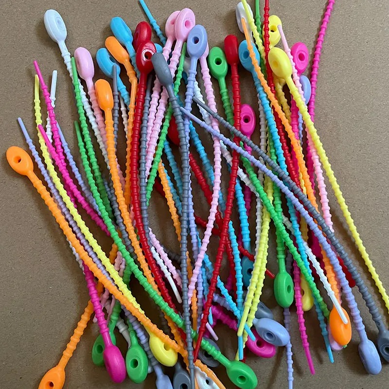10/200Pcs Silicone Cable Ties  - огляд і ціна Cable Winder Keychain
