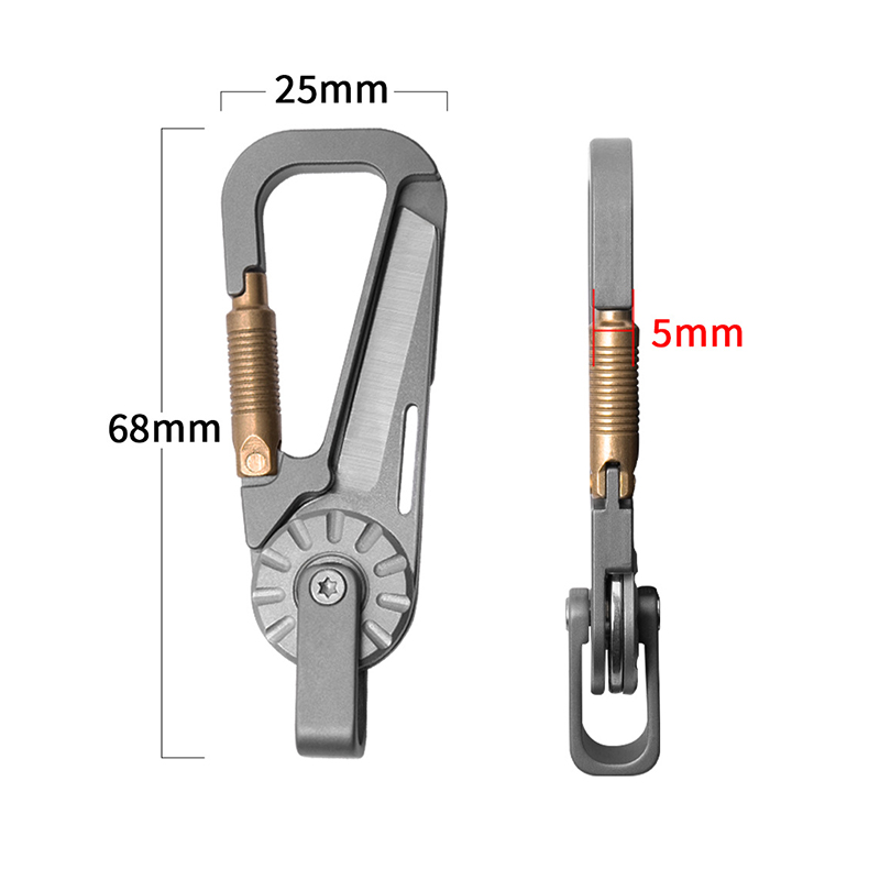 Titanium Alloy Car Keychain fo - огляд і ціна Edc Car Carry