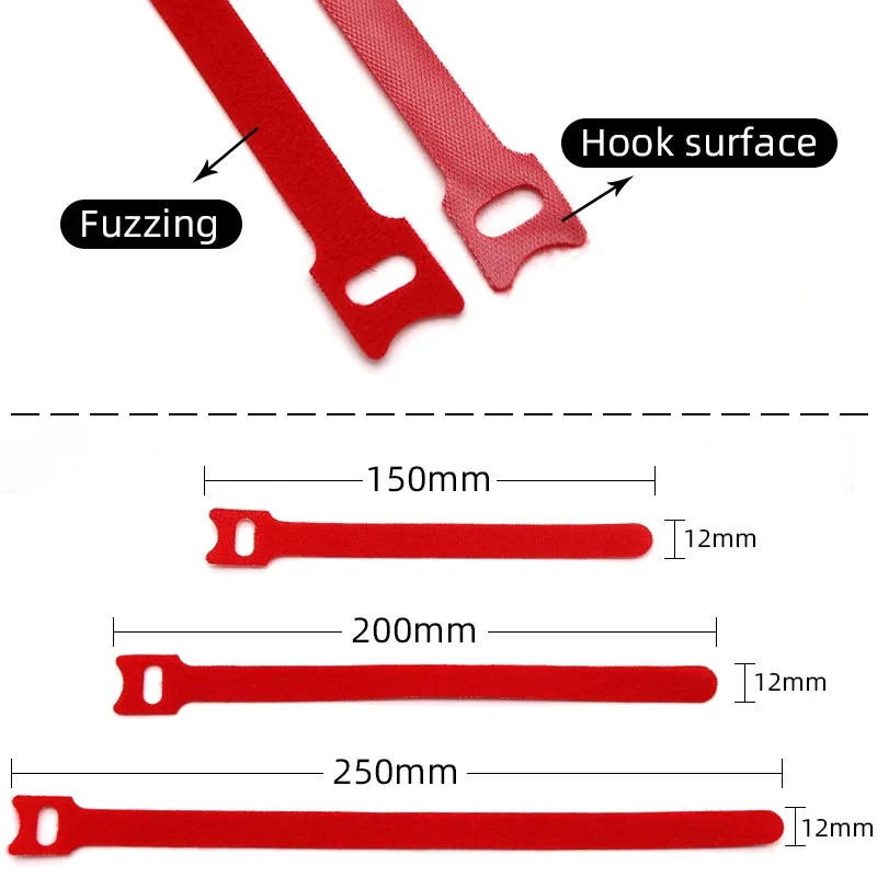 50/100pcs Releasable Cable Tie - огляд і ціна Gear Tie Reusable