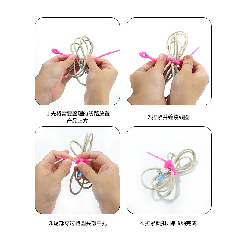 random color5pcs Multifunction - огляд і ціна Cable Winder Keychain