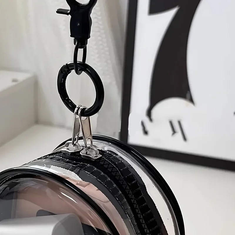 Portable Mini Clear Zipper Sto - огляд і ціна Cable Winder Keychain